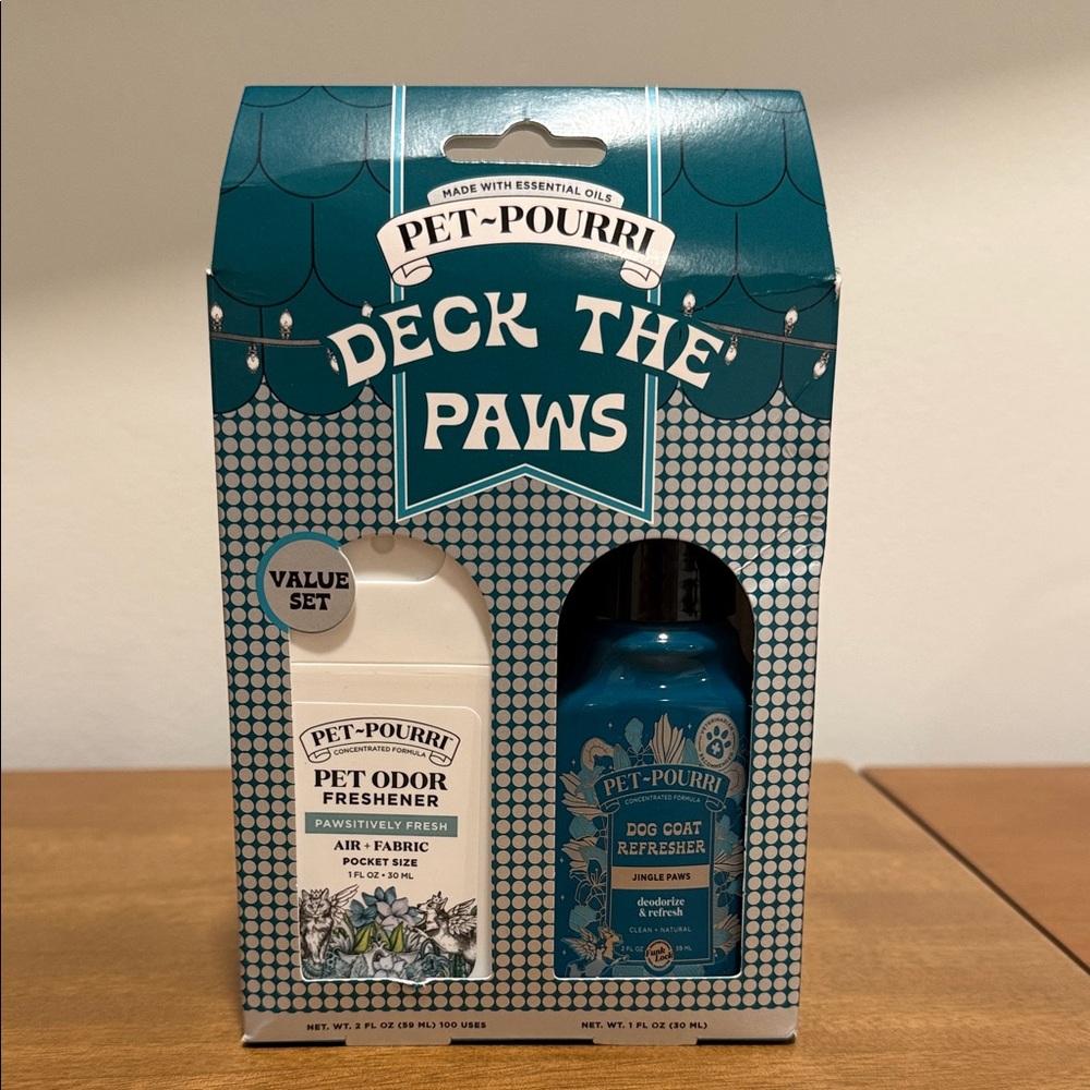 Deck the Paws Dog Grooming Set - Blue and White